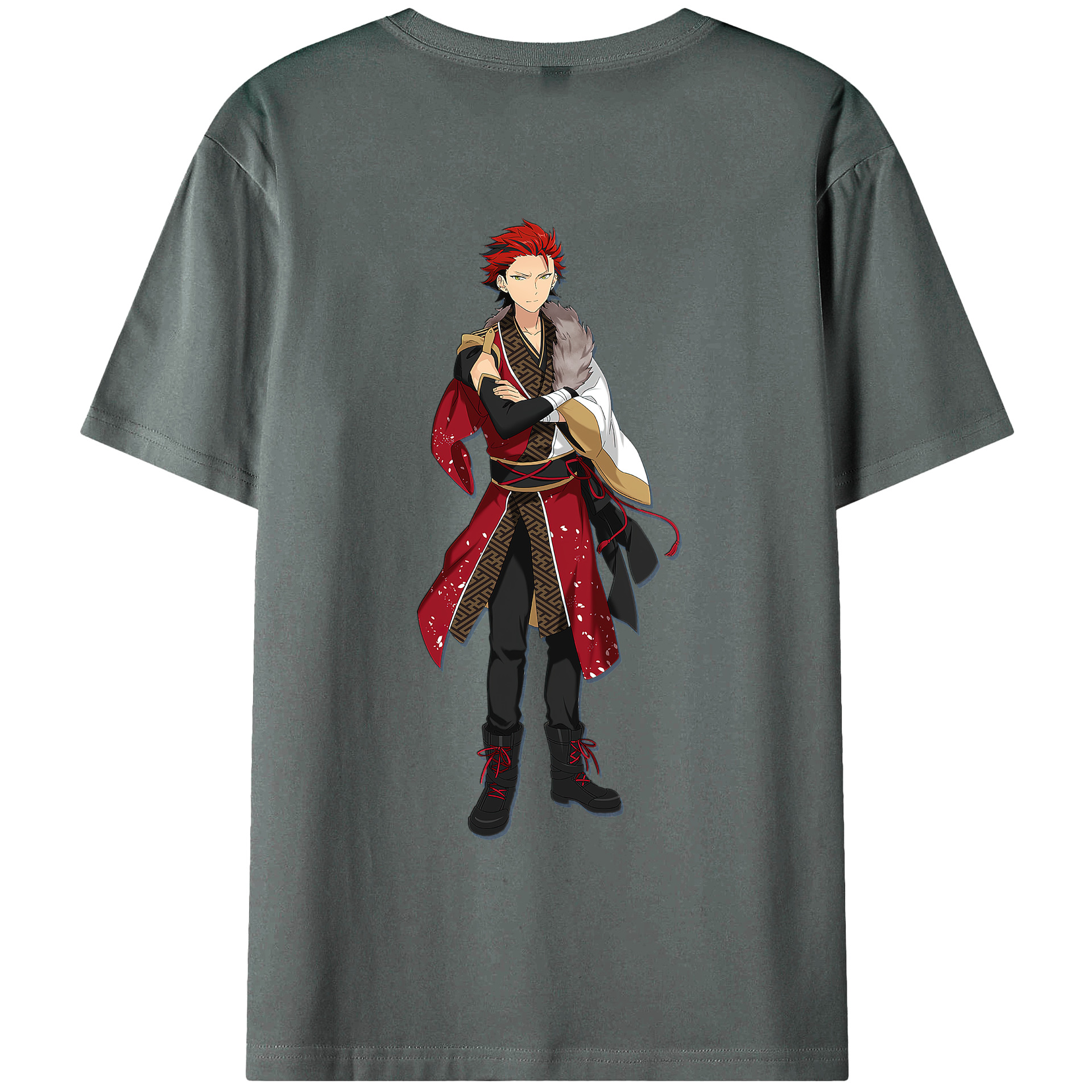 （画像用） あんさんぶるスターズ! Ensemble Stars 綿100％ メンズ半袖Tシャツ（バックプリント） 通気性